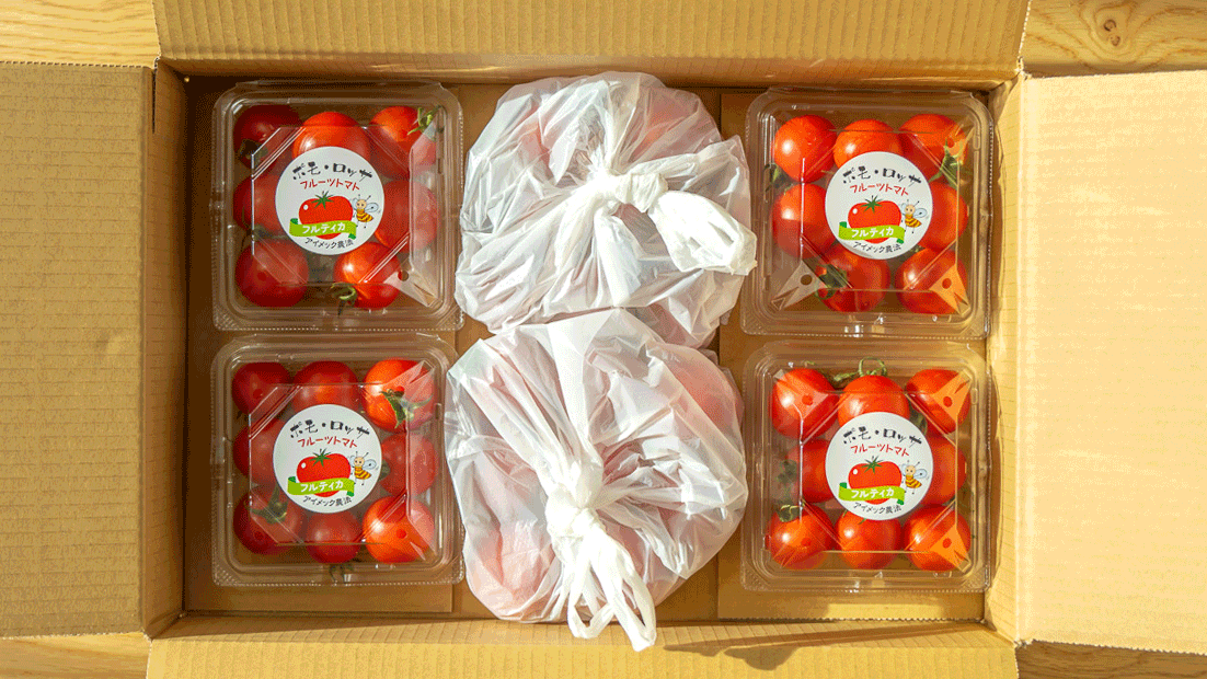 【お試し用セット販売】フルーツトマト「ポモロッサ４パック＋α」
